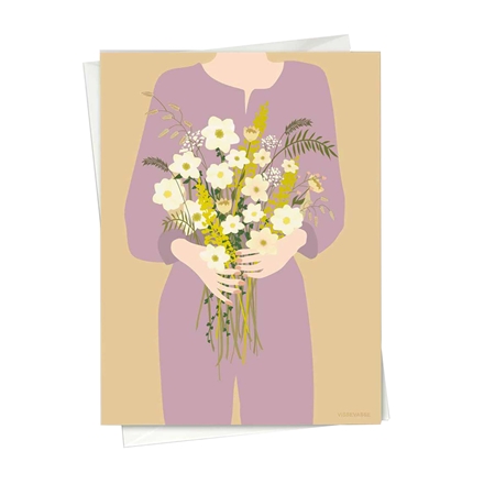 Greeting card Bouquet of meadow flowers