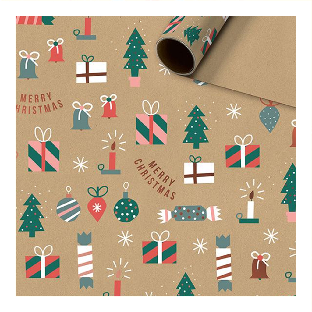 Free Printable Christmas Gift Wrap - Picklebums